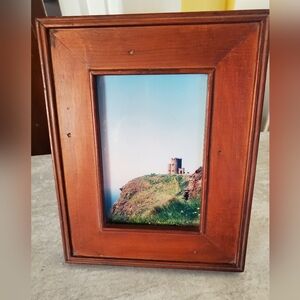 Vintage Irish Photo Of Cliffs Of Moher In Wood Frame